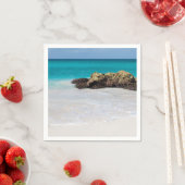 Serviette En Papier Azure Ocean Sandy Beach Photo (En situation)