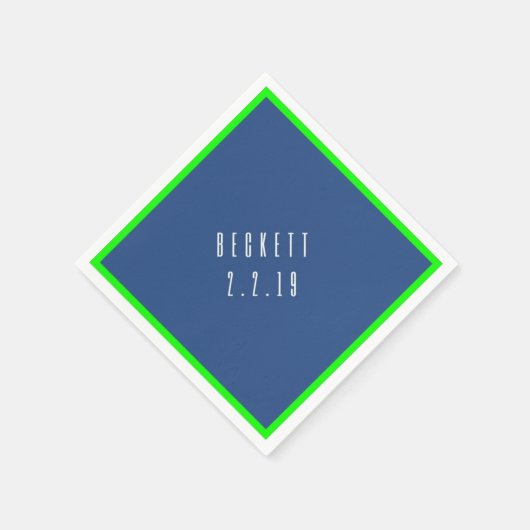 Serviette En Papier B Bar Mitzvah Napkin (Coin)