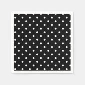 Serviette En Papier B&W À petits pois (Devant)