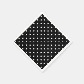 Serviette En Papier B&W À petits pois (Coin)