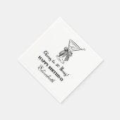 Serviette En Papier B&W moderne à 30 ans Anniversaire Napkin (Coin)