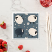 Serviette En Papier Baa Baa Black Sheep (En situation)