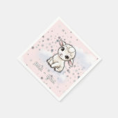 Serviette En Papier Baa-Baa Un Petit Baby shower D'Étoiles D'Agneau (Coin)