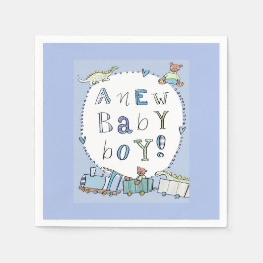 Serviette En Papier Baby Boy (Devant)