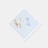 Serviette En Papier Baby Boy Blue Script mignon Baby shower adorable (Coin)