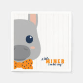Serviette En Papier Baby Boy Orange Donkey Baby shower (Devant)
