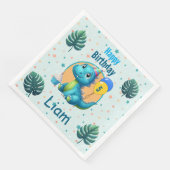 Serviette En Papier Baby Dino Napkins! Servilleta de papel (Coin)