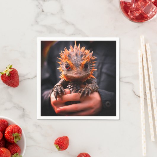 Serviette En Papier Baby Dragon (En situation)