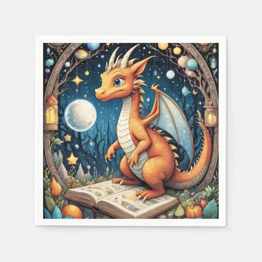 Serviette En Papier Baby Dragon (Devant)