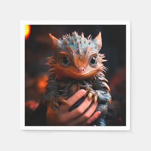 Serviette En Papier Baby Dragon (Devant)
