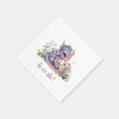 Serviette En Papier Baby Dragon Sexe Reveal Party (Coin)