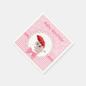 Serviette En Papier Baby Elephant rose Baby Sprinkle Party Napkin (Coin)