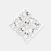 Serviette En Papier Baby Ghosts Éffrayant mignon Halloween humeur (Coin)