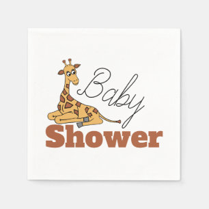 Serviette En Papier Baby Giraffe, Baby shower