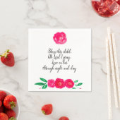 Serviette En Papier Baby Girl Christening (En situation)