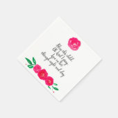 Serviette En Papier Baby Girl Christening (Coin)