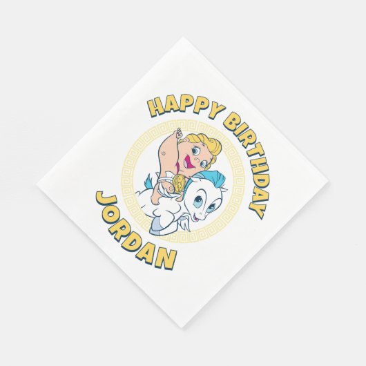 Serviette En Papier Baby Hercules Riding Pegasus Napkins (Coin)