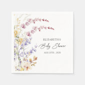 Serviette En Papier Baby in Bloom Baby shower Fleur sauvage (Devant)