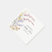 Serviette En Papier Baby in Bloom Baby shower Fleur sauvage (Coin)