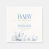 Serviette En Papier Baby in Bloom Baby shower serviettes (Devant)