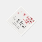 Serviette En Papier Baby in Bloom Cherry Blossom Baby shower (Coin)