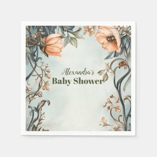 Serviette En Papier Baby in Bloom Fleur sauvage (Devant)