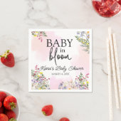 Serviette En Papier Baby in Bloom Fleur sauvage Cocktail Napkin (En situation)