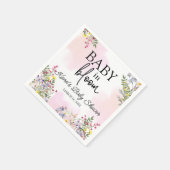 Serviette En Papier Baby in Bloom Fleur sauvage Cocktail Napkin (Coin)