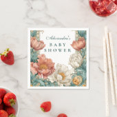Serviette En Papier Baby in Bloom Floral Shower (En situation)