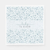Serviette En Papier Baby in Bloom garçon baby shower (Devant)