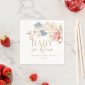 Serviette En Papier Baby in Bloom genre neutre Napkin (En situation)