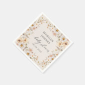 Serviette En Papier Baby in Bloom Tender Floral Baby shower (Coin)
