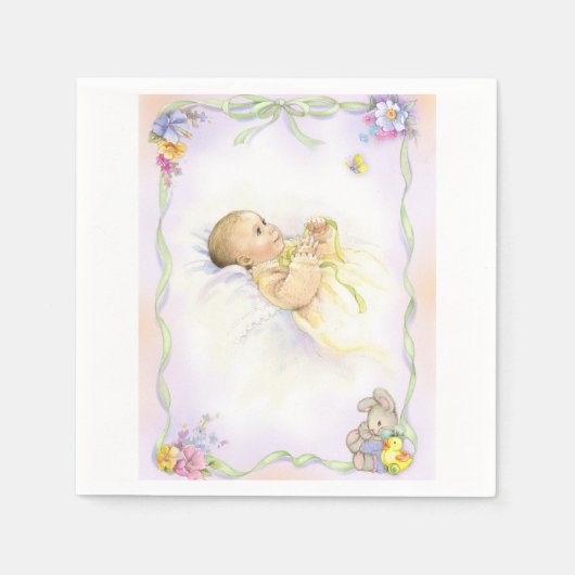 Serviette En Papier Baby infant baptism christendesign (Devant)