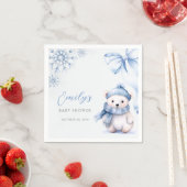 Serviette En Papier Baby It’s Cold Outside Polar Bear Napkins (En situation)