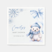 Serviette En Papier Baby It’s Cold Outside Polar Bear Napkins (Devant)