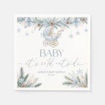 Baby It's Cold Outside Blue Winter Baby Shower