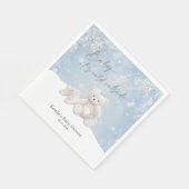 Serviette En Papier Baby, It's Cold Outside Teddy Bear Winter Accent (Coin)