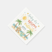 Serviette En Papier Baby It's Warm Outside Beach Baby Shower (Coin)