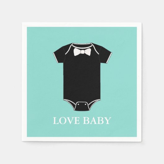 Serviette En Papier BABY Little Man Tuxedo ShowParty (Devant)