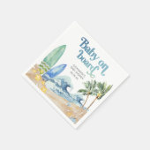 Serviette En Papier Baby on Board Baby shower de plage (Coin)