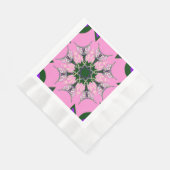 Serviette En Papier Baby Pink violet Monogram Motif Napkins (Coin)