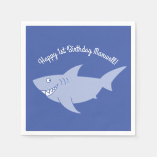 Serviette En Papier Baby Shark 1er Anniversaire