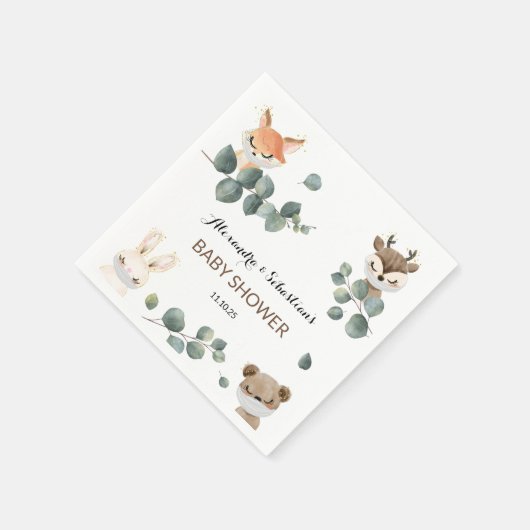 Serviette En Papier Baby shower (Coin)