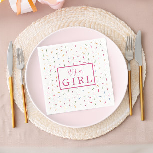 Serviette En Papier Baby shower à arrosage coloré Bébé