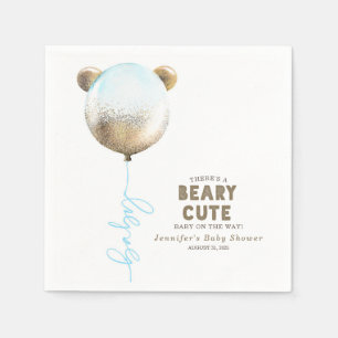 Serviette En Papier Baby shower à ballets à ours en peluche