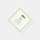 Serviette En Papier Baby shower à la grenouille (Coin)