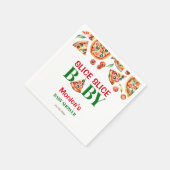 Serviette En Papier Baby shower à pizza italienne en tranches (Coin)