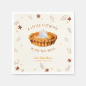 Serviette En Papier Baby shower à tarte à l'aquarelle (Devant)