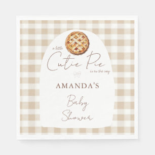 Serviette En Papier Baby shower à tarte Little Cutie Neutre