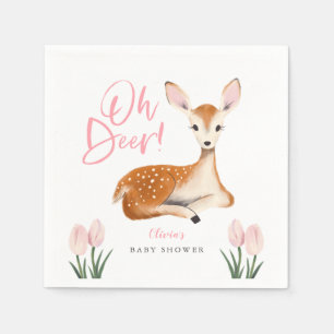 Serviette En Papier Baby shower à thème Russe Deer Woodland